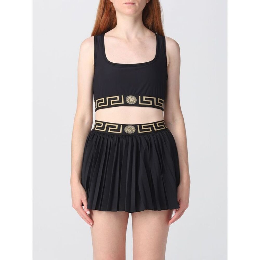 Versace Black and Gold sports top